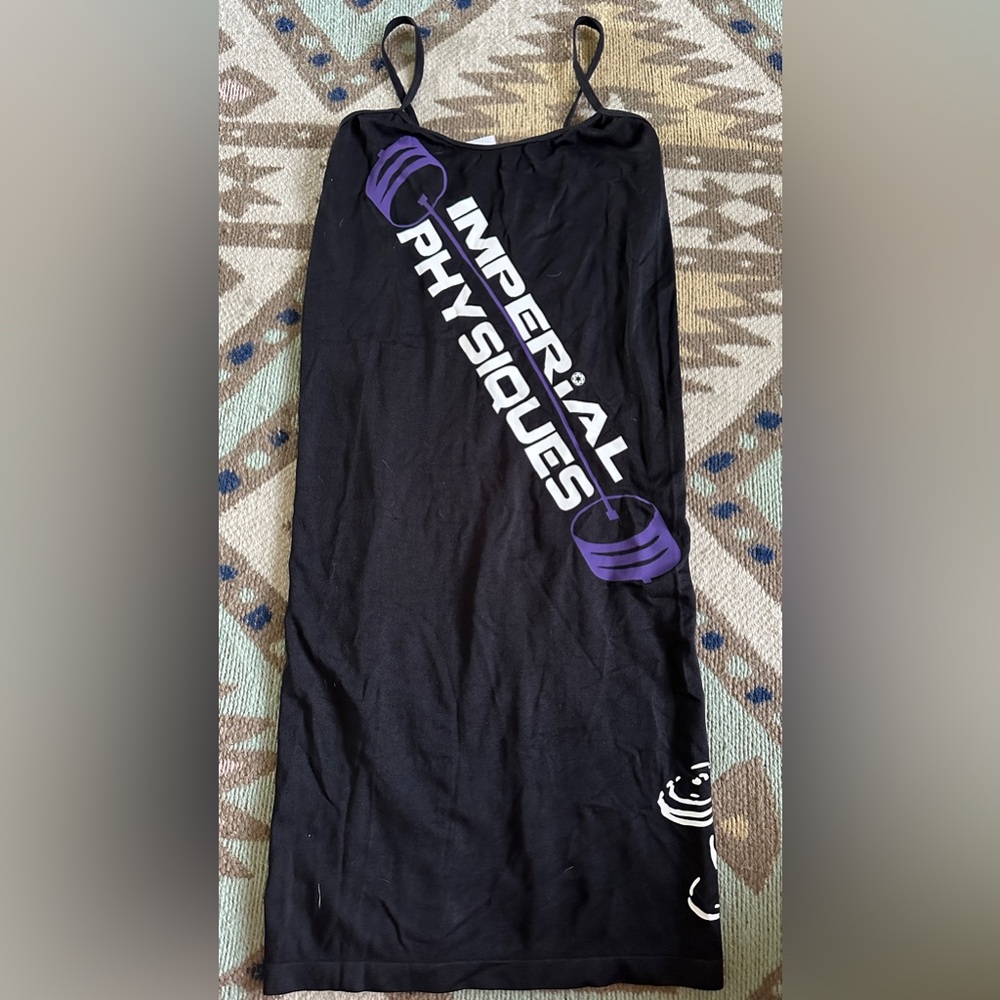 Imperial Physique black dress with fit Star Wars guy